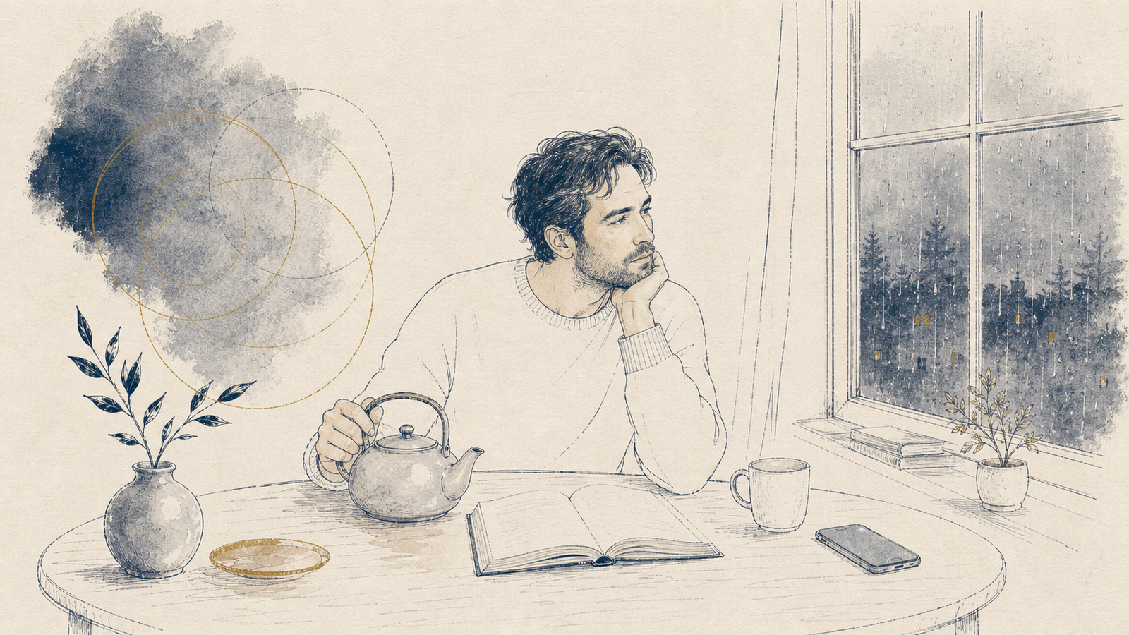 A man experiences an ordinary lonely and restless evening without turning the feeling into an emergency or a clinical project.